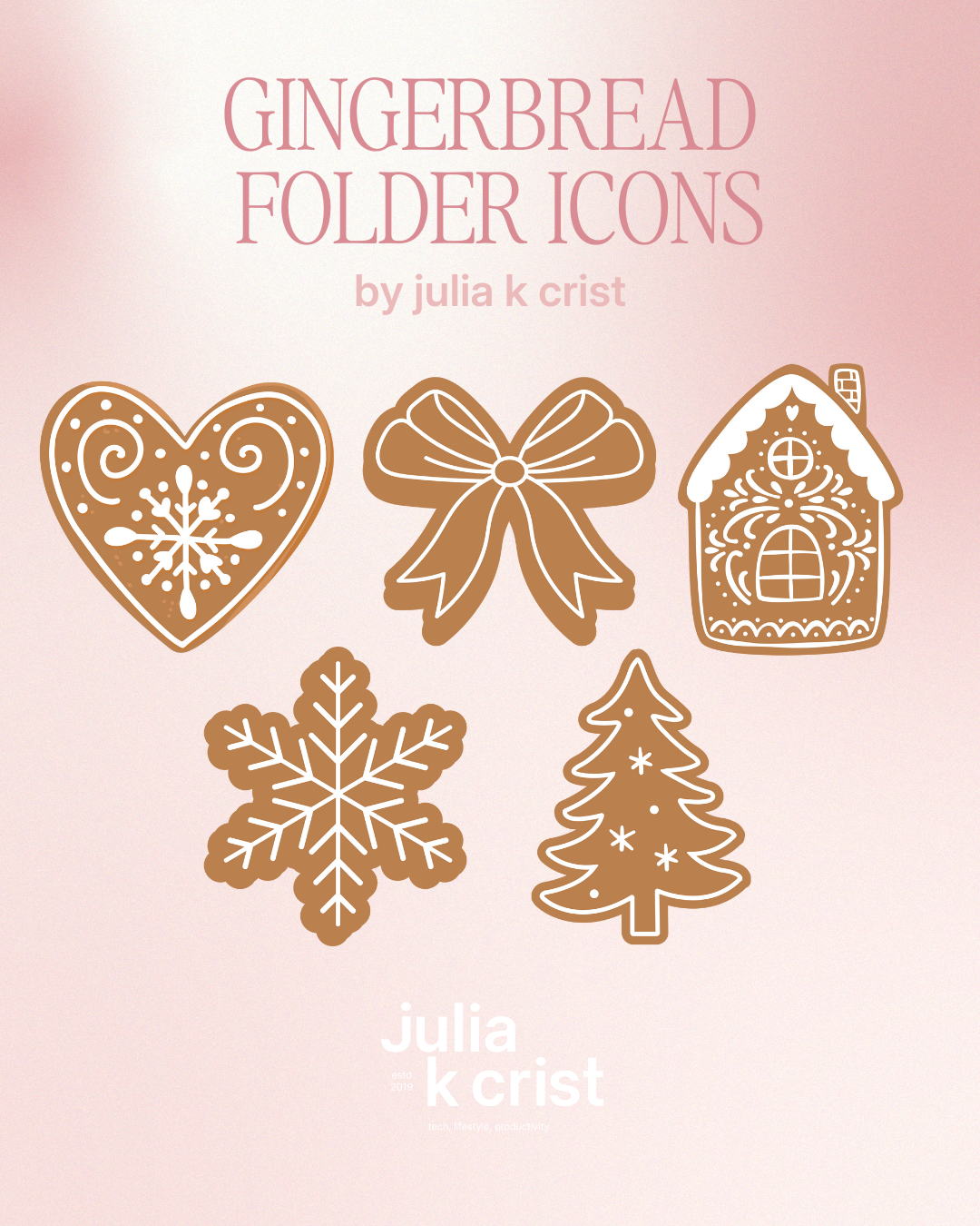 juliakcrist gingerbread macbook folder icons